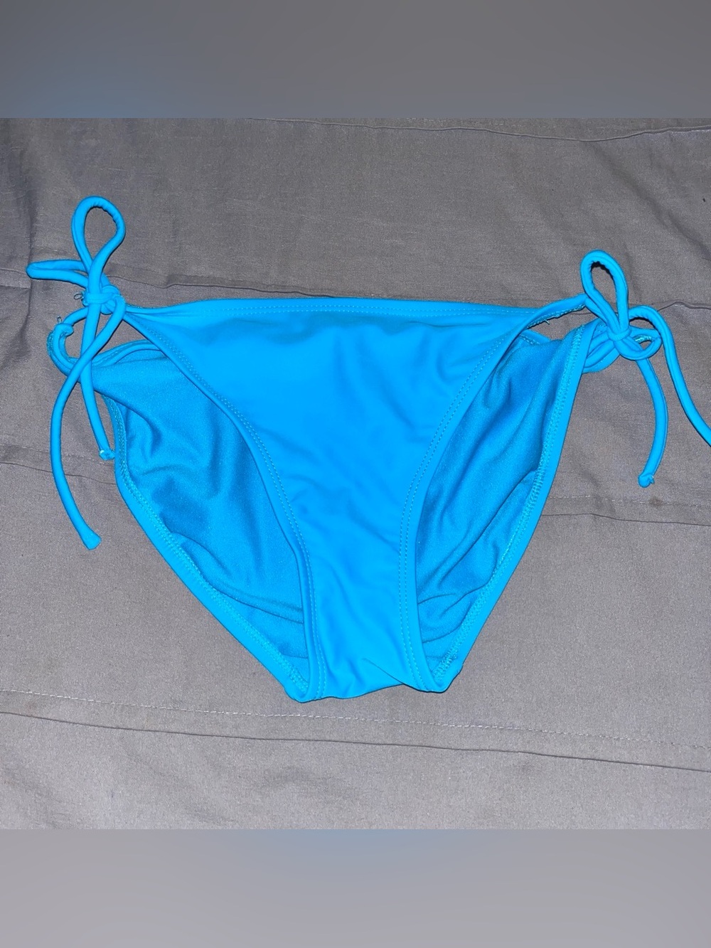 Y2K OP Women's Tie-Side Bikini Bottom in Bright Blue